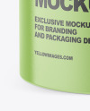 Glossy Jar with Kraft Paper Label Mockup