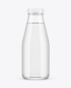 300ml Clear Glass Water Bottle Mockup