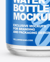 300ml Clear Glass Water Bottle Mockup