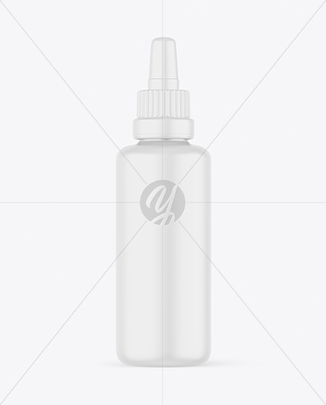 Matte Plastic Dropper Bottle Mockup