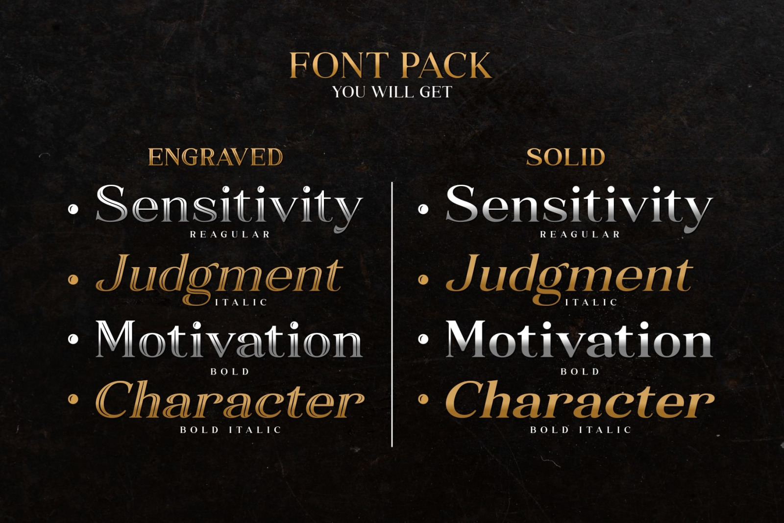 Craved Story - Engraved & Solid Serif Craved Story - Engraved & Solid Serif