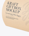 Kraft Gift Box W/ Handle Mockup