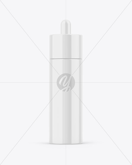 Glossy Dropper Bottle Mockup