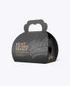 Kraft Gift Box W/ Handle Mockup