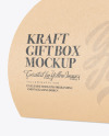 Kraft Gift Box W/ Handle Mockup