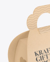 Kraft Gift Box W/ Handle Mockup