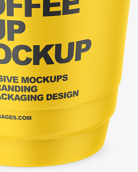 Matte Coffee Cup Mockup