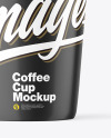 Matte Plastic Coffee Cup w/ Coffee Splash Mockup