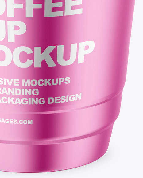 Metallized Coffee Cup Mockup