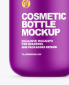 Matte Cosmetic Bottle with Pump Mockup