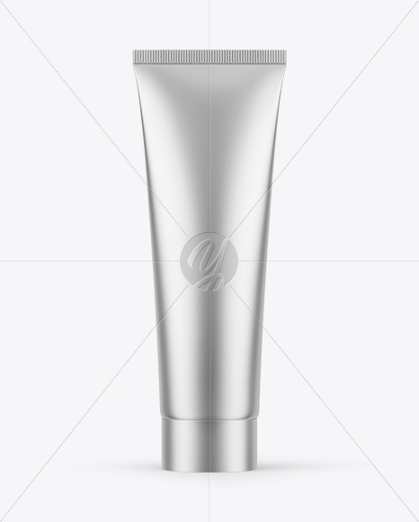 Matte Metallic Cosmetic Tube Mockup