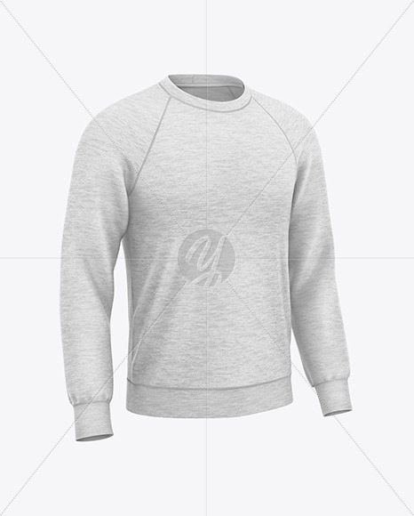 Melange Raglan Sweatshirt Mockup