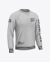 Melange Raglan Sweatshirt Mockup