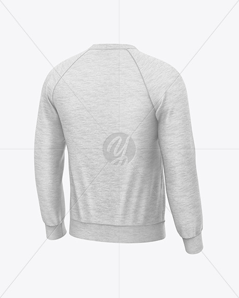 Melange Raglan Sweatshirt Mockup