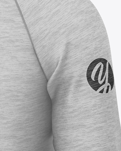 Melange Raglan Sweatshirt Mockup