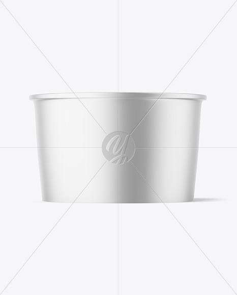 Metallic Ice Cream Cup Mockup