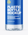 Blue Plastic Water Bottle Mockup