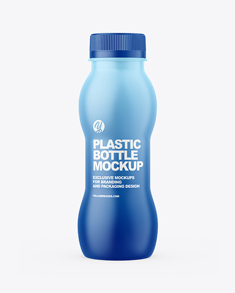 Matte Plastic Bottle Mockup