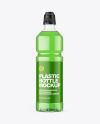 Clear Plastic Drink Bottle Mockup