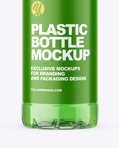 Clear Plastic Drink Bottle Mockup