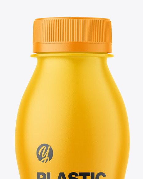 Matte Plastic Bottle Mockup