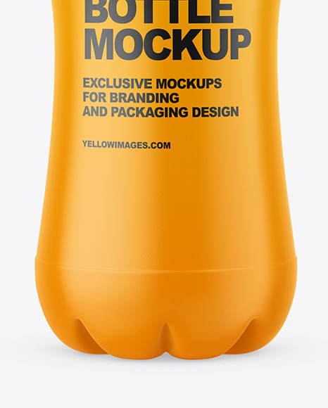 Matte Plastic Bottle Mockup