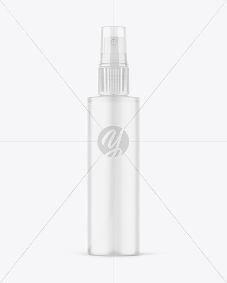 Frosted Spray Bottle Mockup