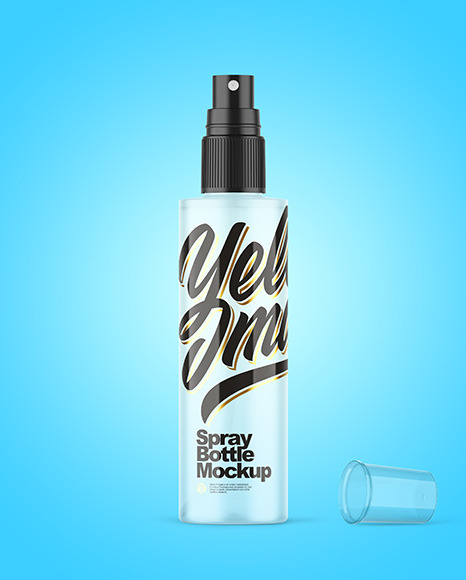 Frosted Spray Bottle Mockup