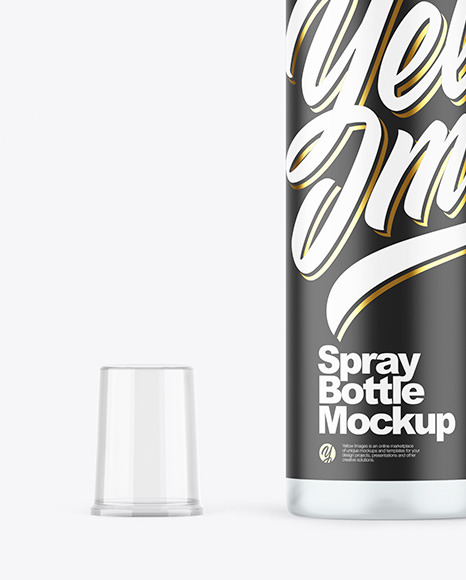 Frosted Spray Bottle Mockup