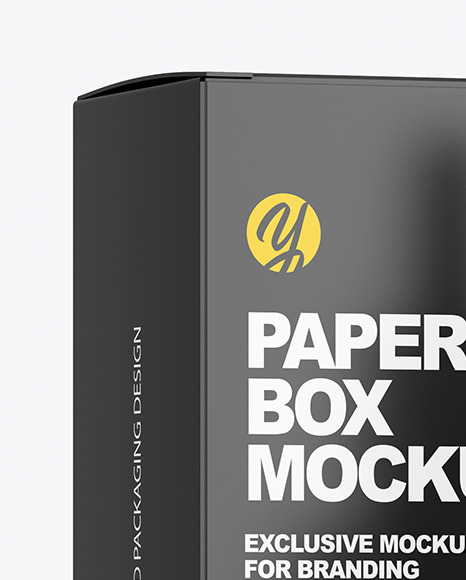 Glossy Plastic Dropper Bottle & Box Mockup