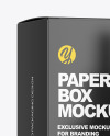 Glossy Plastic Dropper Bottle & Box Mockup