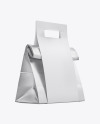 Metallic Paper Bag in Matte Paper Carton Holder with Handle