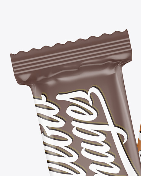 Two Matte Snack Bars Mockup