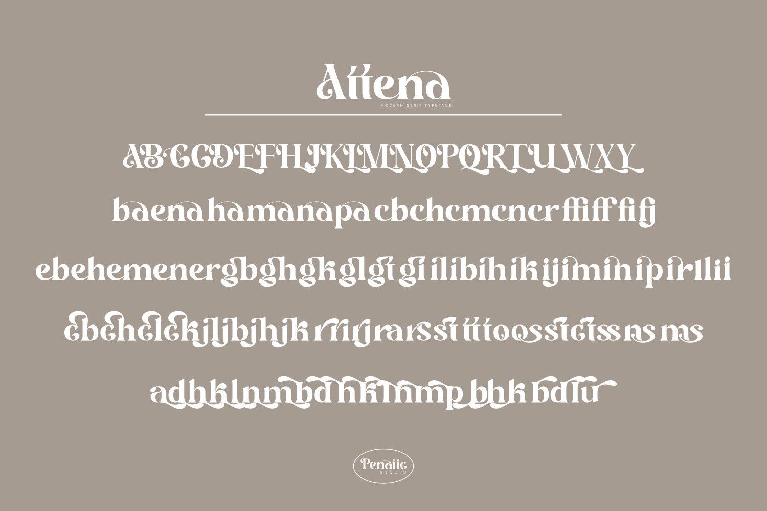 Attena - modern serif typeface Attena - modern serif typeface