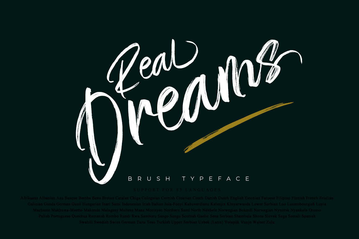 Real Dreams Font Real Dreams Font