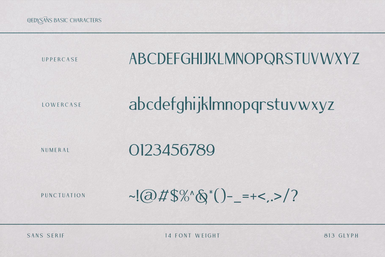 Qedysans Typeface Qedysans Typeface