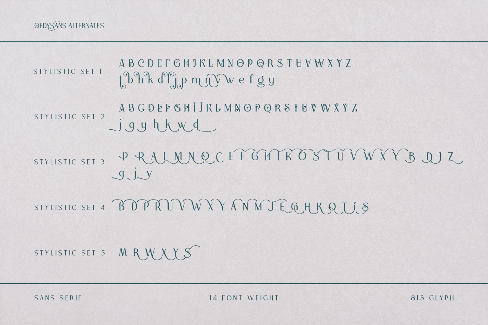 Qedysans Typeface Qedysans Typeface