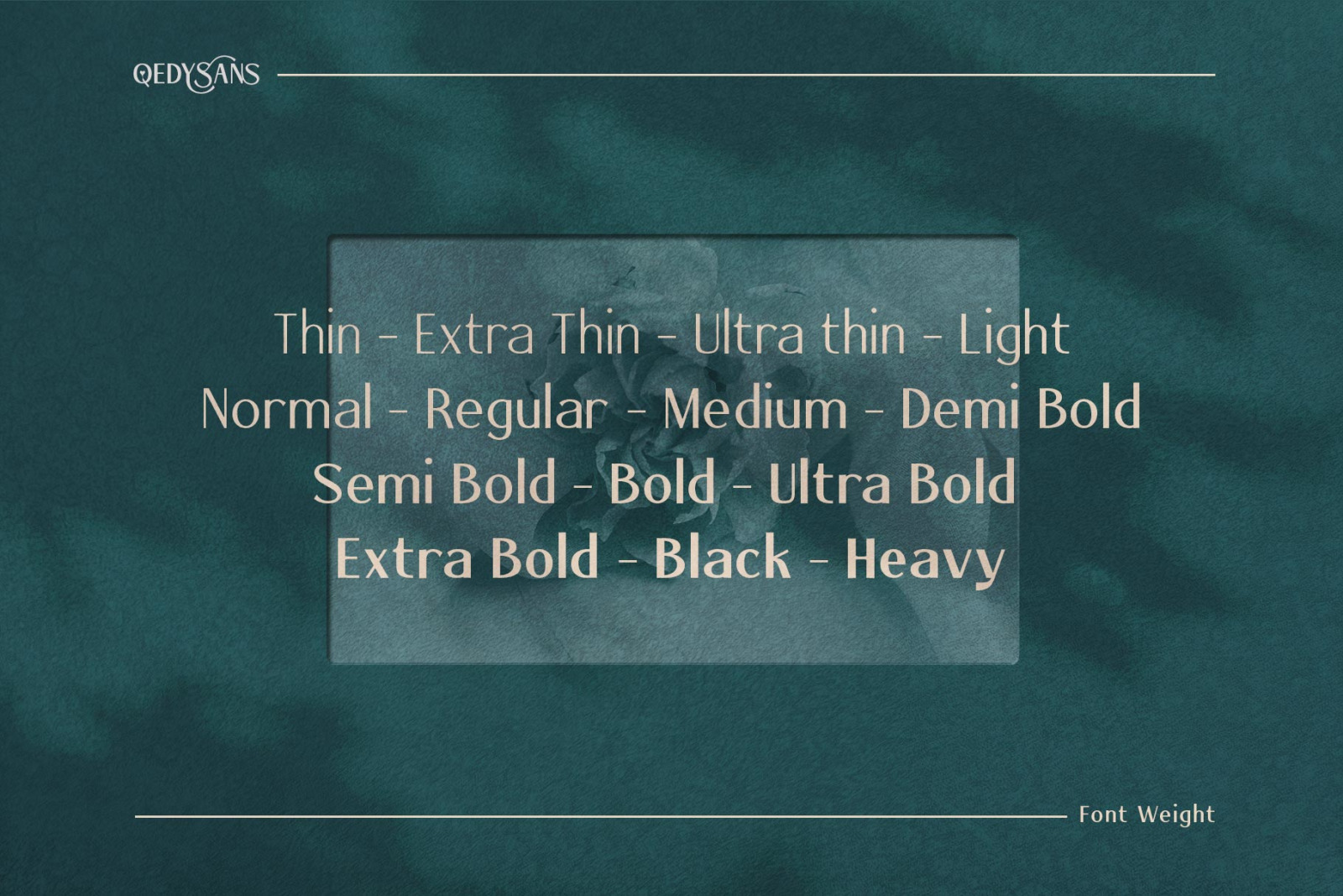 Qedysans Typeface Qedysans Typeface