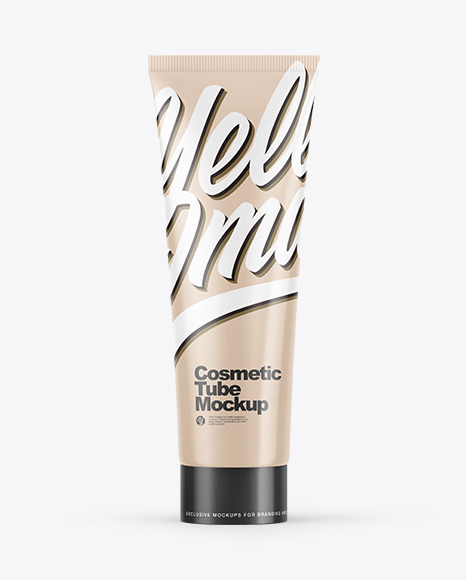 Glossy Cosmetic Tube Mockup