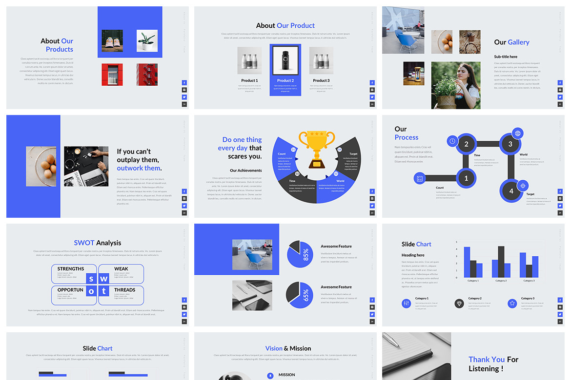 One Business PowerPoint Template