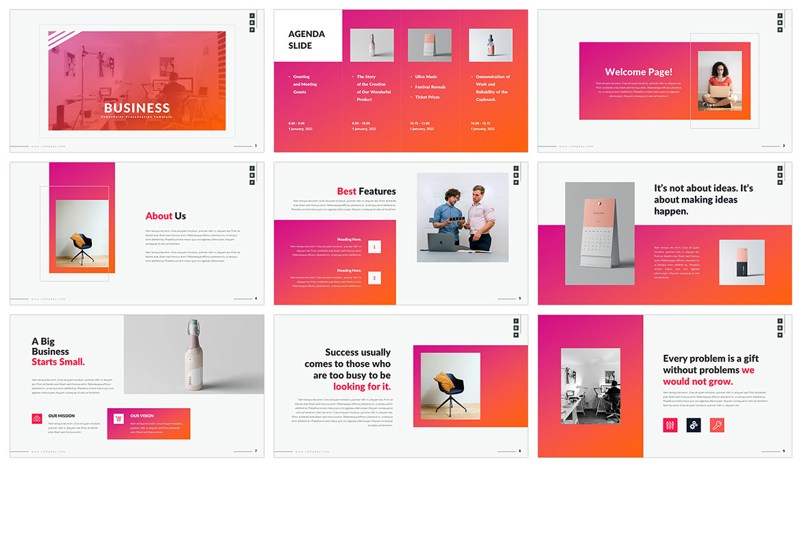 Gradients PowerPoint Template Gradients PowerPoint Template