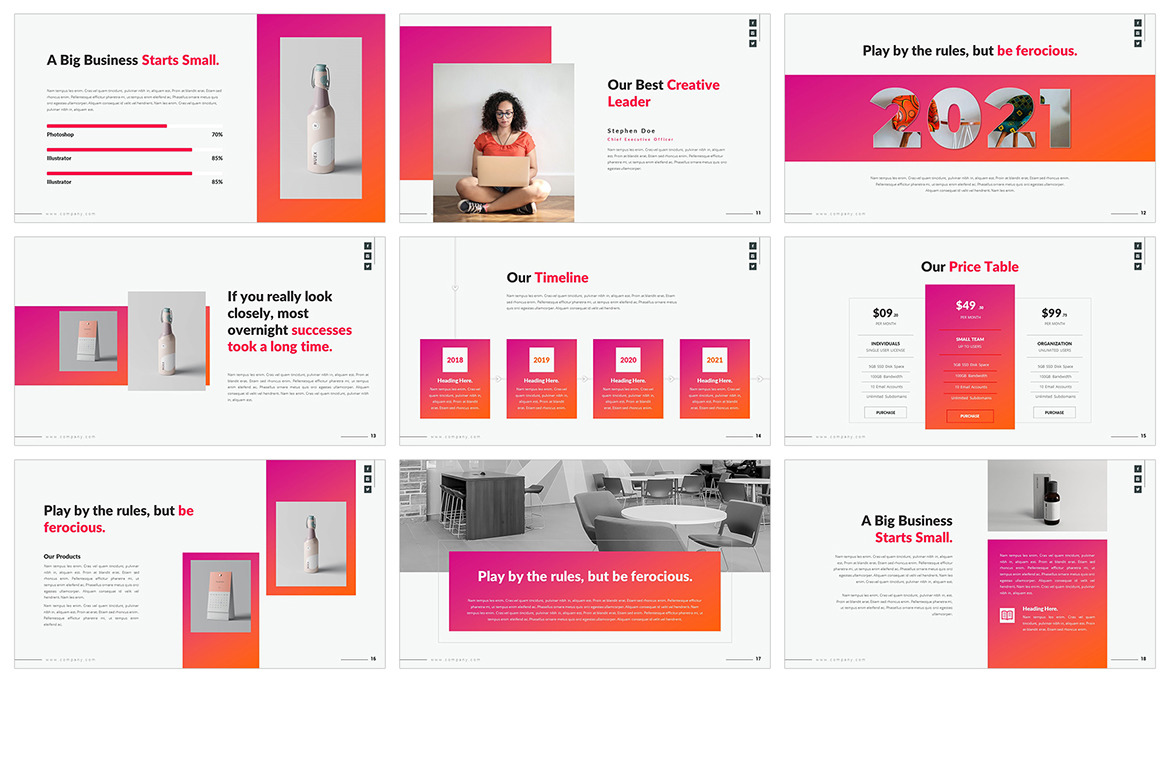 Gradients PowerPoint Template Gradients PowerPoint Template