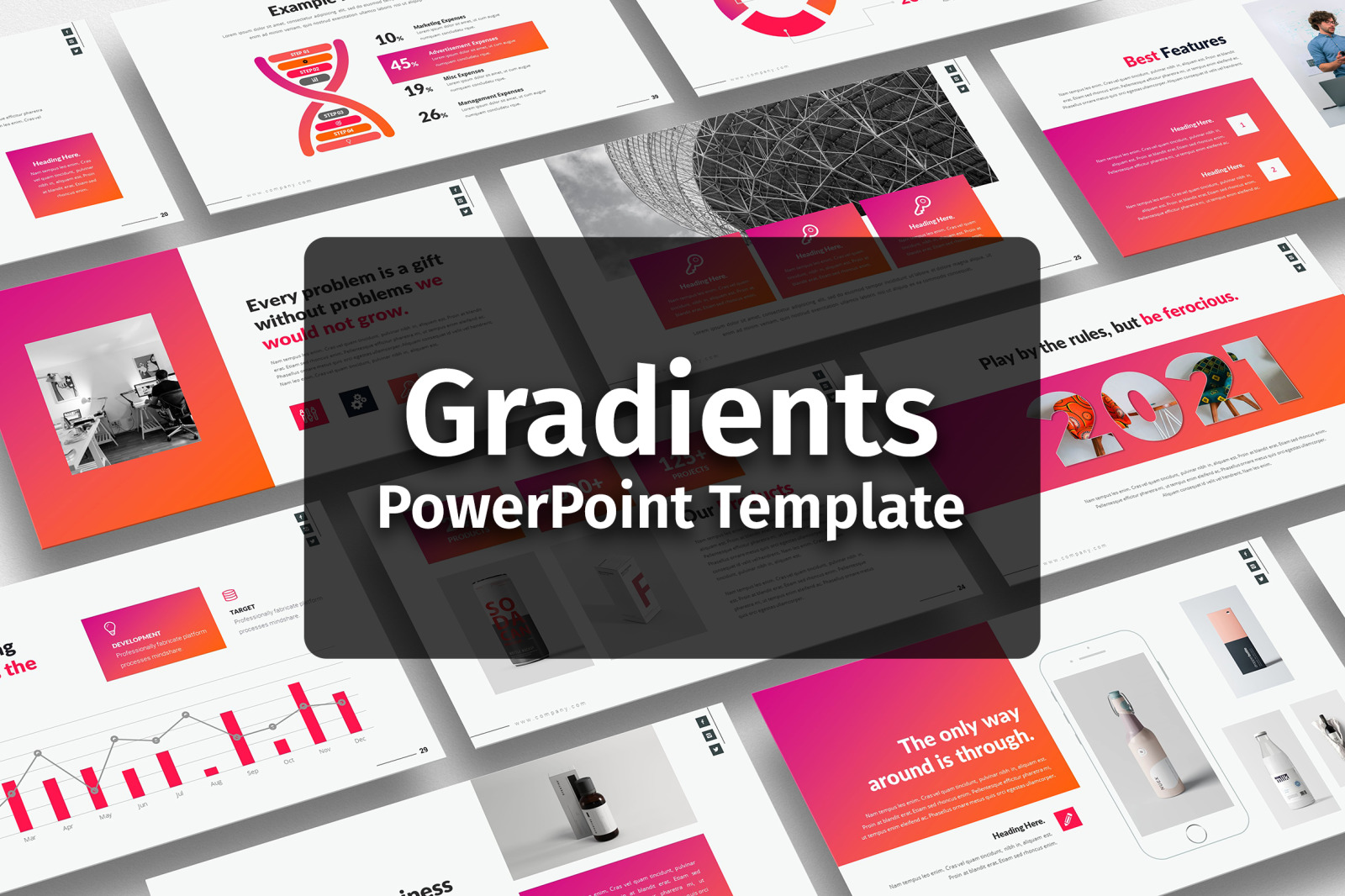 Gradients PowerPoint Template Gradients PowerPoint Template