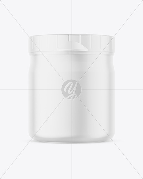 Matte Cosmetic Jar Mockup