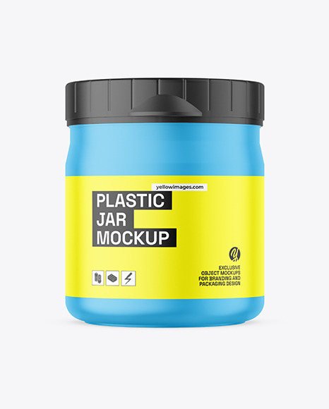 Matte Cosmetic Jar Mockup