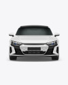 Electric Executive Car Mockup - Front View