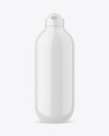 Glossy Plastic Cosmetic Bottle Mockup