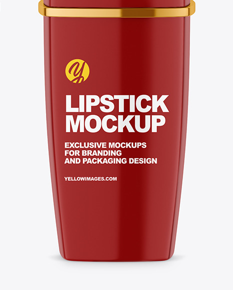 Glossy Lipstick Mockup