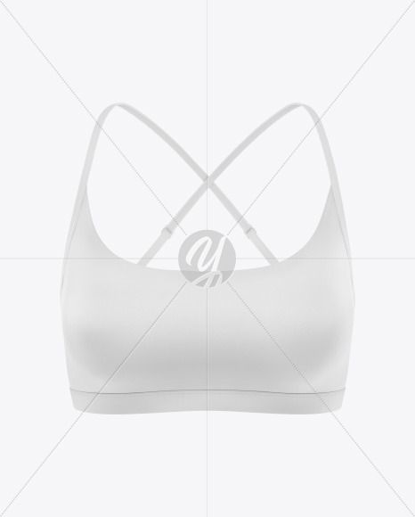 Women's Sports Bra Mockup - Front View