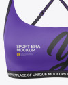 Women's Sports Bra Mockup - Front View